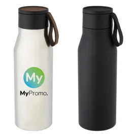 Thermos bottle | Stainless steel | 500 ml | PU leather strap