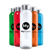 Kristallen fles | Roestvrij staal | 550 ml | BPA-vrij materiaal