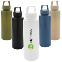 Water bottle | Recycled PP & Silicone | 500ml | With twister on top and handle