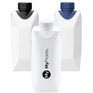 Mineralwasserflasche | Karton | 330ml | Verschluss in verschiedenen Farben | Nur in 24er-Einheiten