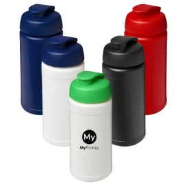 Sports bottle | PP | 500ml  | Relief moulding | With a flip closure | Made in the UK