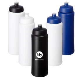 Gourde sport | PP | 750ml | Moulage en relief | Avec embout push-pull | Fabriquée au Royaume-Uni