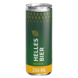 Lattina di birra | Alluminio riciclato | 250ml | Luppolo | Disponibile anche in sixpack | Solo in confezioni da 264 pezzi