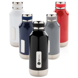 Wasserflasche | Edelstahl | 500ml | Mit Logoplatte