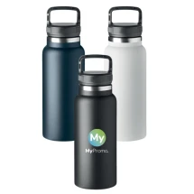 Gourde isotherme | Acier inoxydable | 970 ml | Crochet de suspension