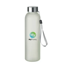Water bottle | Glass soda lime & stainless steel | 500ml | With hanging strap | Sublimation