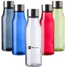 Waterfles | Glas & roestvrij staal | 500 ml | Naam personalisatie