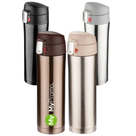 Thermos mug | Metal & plastic | 440 ml | With mouthpiece | Hot for 13 hours
