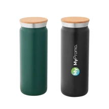 Thermos bottle | Stainless steel & cork lid | 600ml | Copper-coated inner wall