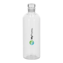 Waterfles | Borosilicaatglas | 1L | Full colour bedrukking