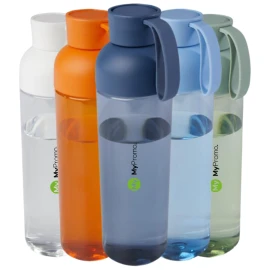 Water bottle | Recycled plastic | 600 ml | Silicone handle