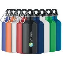 Water bottle | Recycled stainless steel | 500 ml | With carabiner