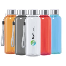 Gourde | Tritan & acier inoxydable | 500 ml | Bouchon vissé avec dragonne