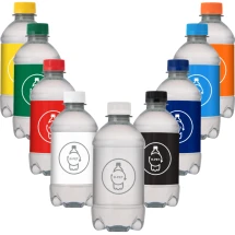 Waterfles | rPET | 330 ml bronwater | Schroefdop | Made in the UK