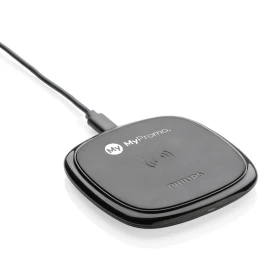 Philips Chargeur sans fil | ABS | 10W | Chargement rapide | Boîte cadeau incluse