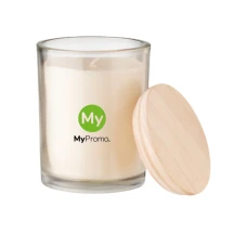 Candle | Glass & bamboo lid | Burn time: 40 hours | Vanilla fragranced