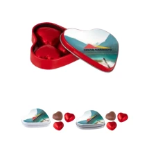 Boîte en forme de cœur | 3 chocolats en forme de cœur | Fabriqué aux Pays-Bas