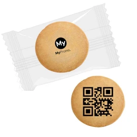 Biscuit personnalisé | 3,8x3,8cm | 1 pièce par sachet | Impression sur le biscuit