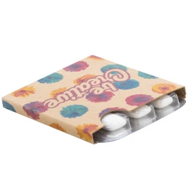 Chewing gum | Carta kraft | 6 pezzi | Senza zucchero | Stampa a colori
