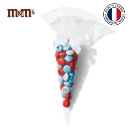 Kegel | Plastik | Gefüllt mit personalisierten M&M'S | 40g