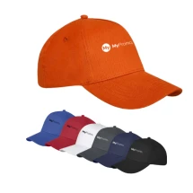 Baseballpet met voorgebogen vizier | Zwaar geborsteld katoen | 5 panelen