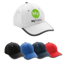 6-panel contrasterende pet | Gerecycled katoen 280gr/m² | Met fysieke tracer | Duurzaam