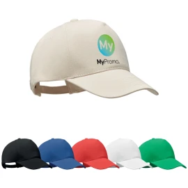 5-panel baseball cap | Organic cotton 250gr/m² | Sustainable
