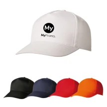 5 panel cap | Polyester twill | Reinforced front | Adjustable