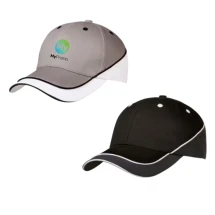 Sportpet | Geborsteld katoen & microvezel | 10 panelen | Hoofdomtrek: 58 cm | Voering aan de voorkant