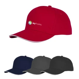 Sandwich cap | Cotton twill 175g/m² | Loop fastener | Cotton details inside