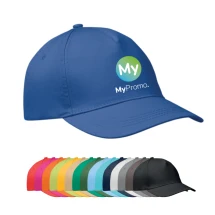 Casquette de baseball | Sergé de coton 160 g/m² | 5 panneaux | Fermeture réglable à scratch