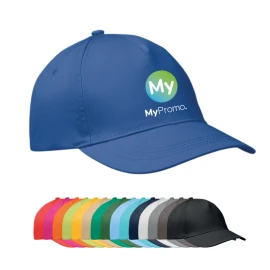 Baseball cap | Cotton twill 160 gr/m² | 5 panels | Adjustable hook and loop