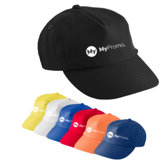 Cap | rPET | 5 panels | Buckle closure | black