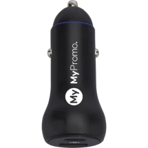 55W autolader | Aluminium | USB-C/USB-A