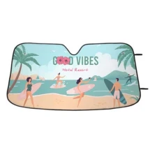 Auto-Sonnenschutz | 300D Polyester | 140x70cm | Vollflächiger Druck