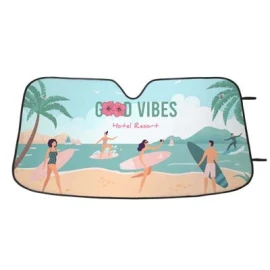 Car sunshade | 300D polyester | 140x70cm | All-over print