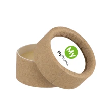 Lip balm | Vegan | Compostable round carton box | Eco friendly