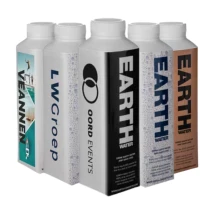 EARTH Water Flasche | Karton | 500 ml | 89% pflanzliches Material