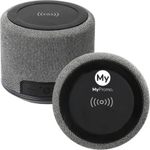 10W draadloze oplader | Rubber & Hout | Lichtgevend logo