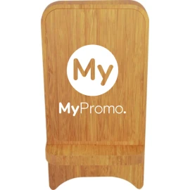Support de téléphone à chargement sans fil | Bois | Logo lumineux | Durable