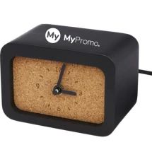 Draadloze oplader | Bureauklok | Limestone & Cork | 10W