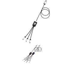 Lichtgevende kabel |  rPET & ABS-plastic | Drie connectoren