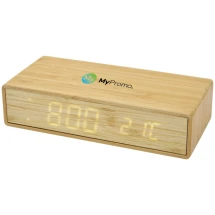 Draadloze oplader | Bamboe | Incl. klok