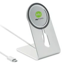 Wireless charger | Aluminium | 7.5X8.5X11.7 cm | 15W | Magnetic Stand