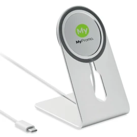 Chargeur sans fil | Aluminium | 7,5X8,5X11,7 cm | 15W | Support magnétique