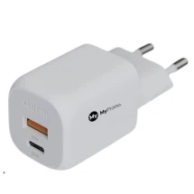 Wall charger  | Recycled ABS | 35W | USB-C &  USB-A