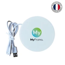 Inductielader | rPET | 15W snel opladen | USB-C naar USB-A | Gemaakt in Frankrijk