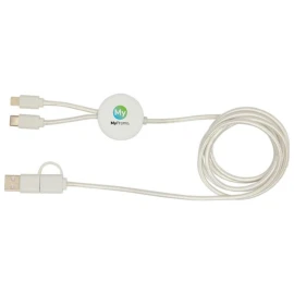 5-in-1 oplaadkabel | Gerecycled ABS | 150 cm | 27W | Snelladen