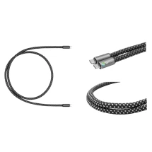 BrandCharger oplaadkabel | Nylon, aluminium en rPET | 100x7 cm | Premium