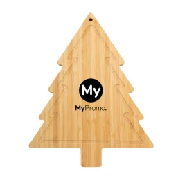 Set di coltelli da formaggio natalizi | Bambù | Tagliere a forma di albero